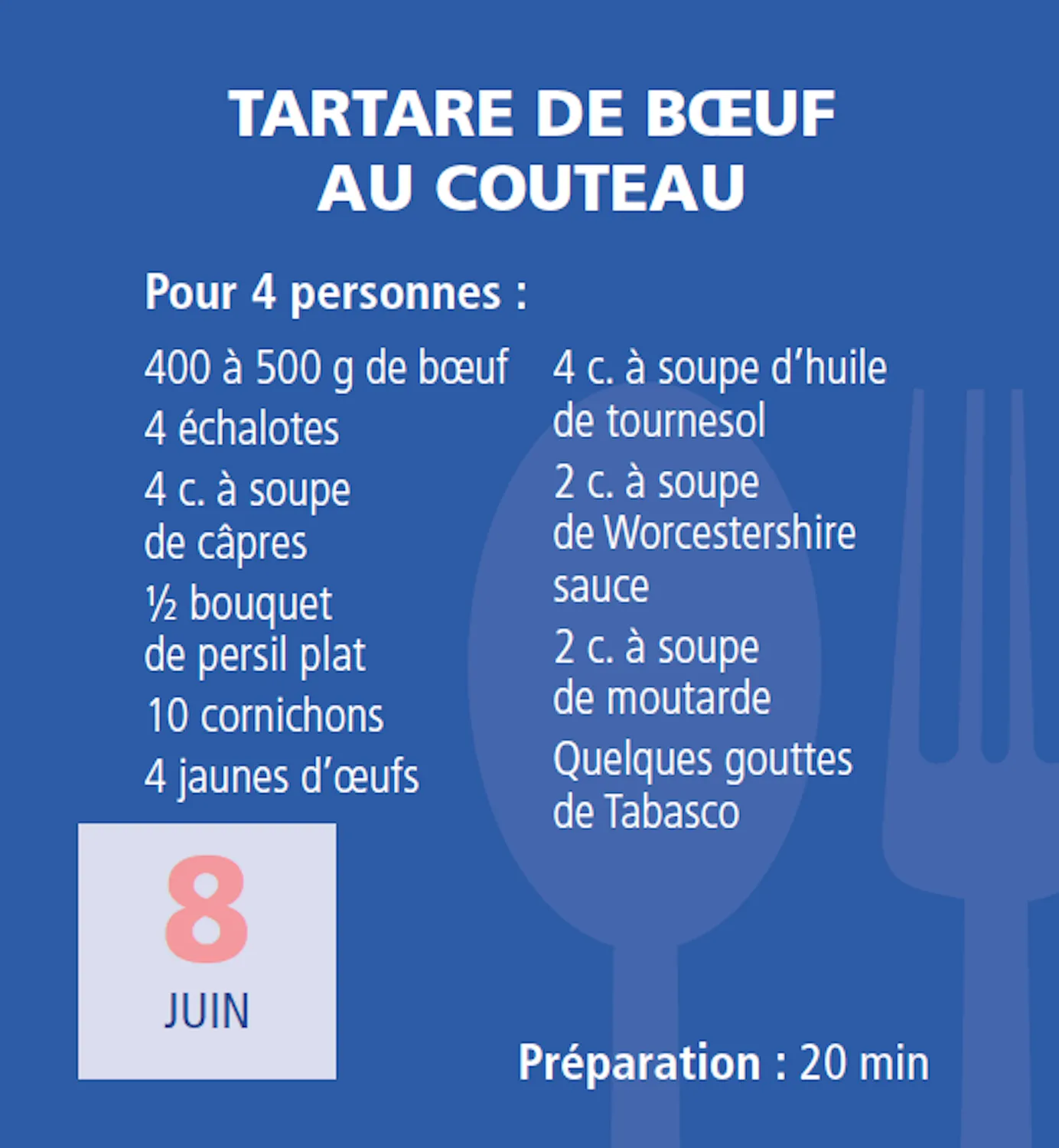 Mini calendrier 365 recettes préférées des Français cuisine