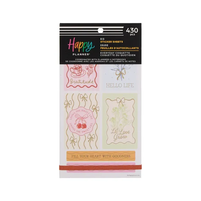 Happy Planner Everyday Coquette stickers Big 430 pièces