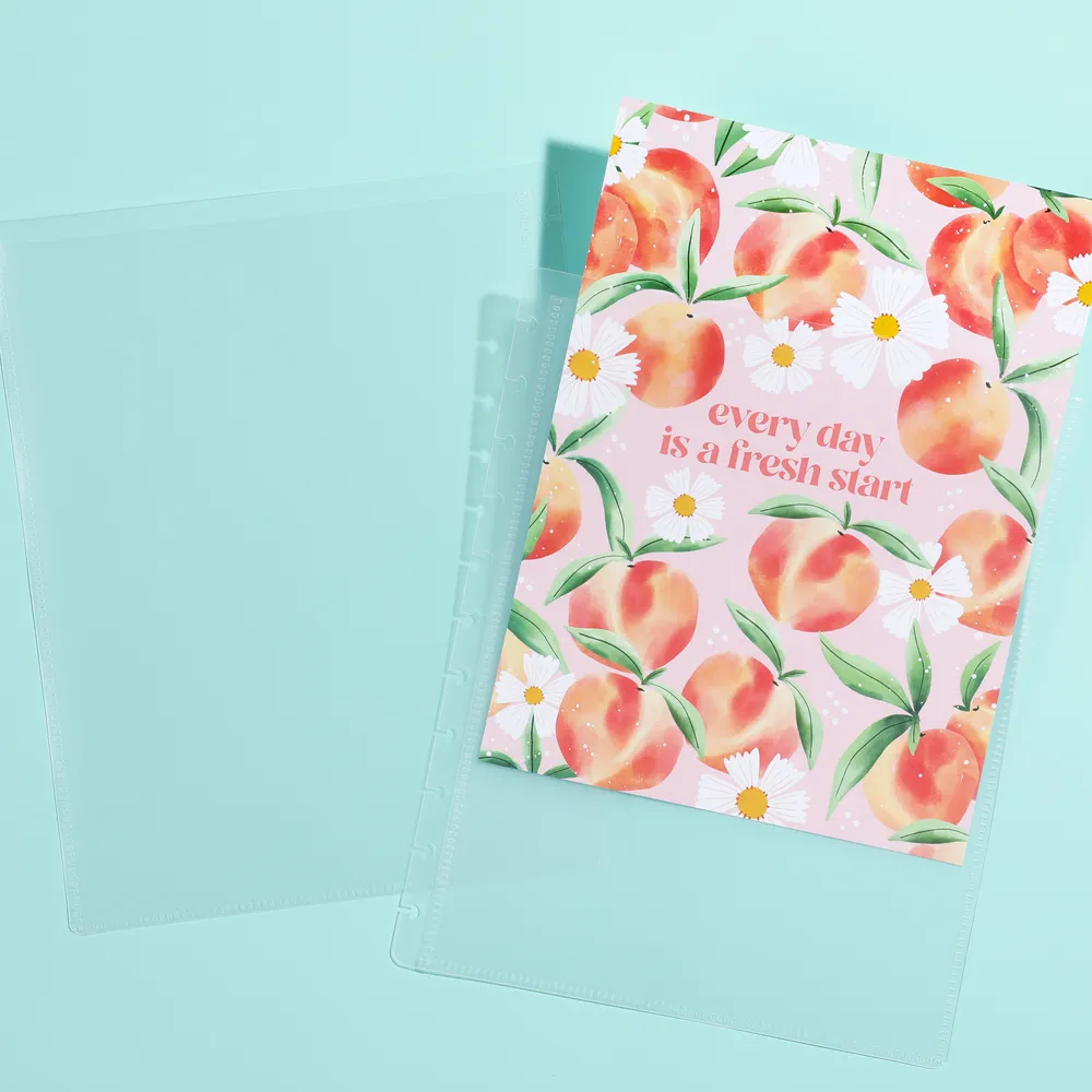 Happy Planner Everyday Essentials couverture big à personnaliser transparente