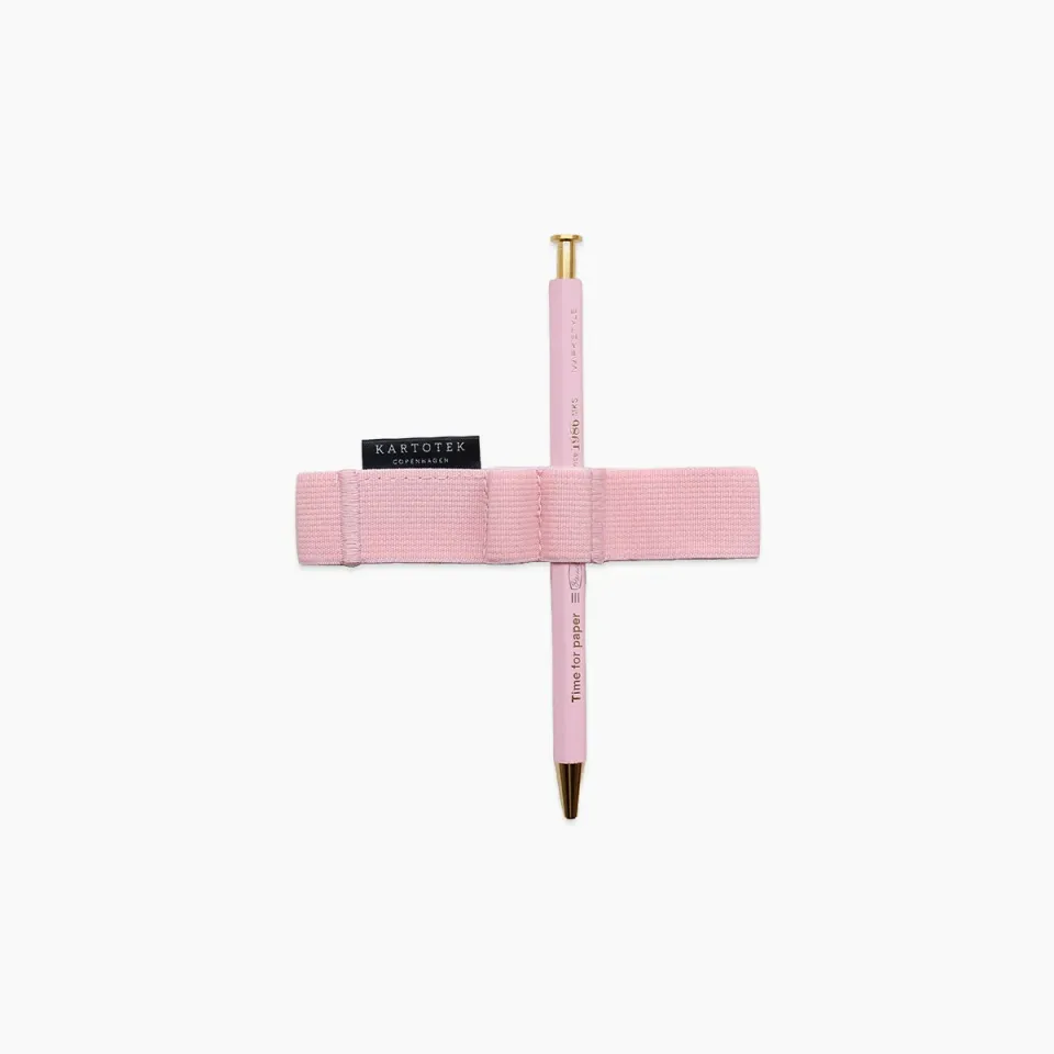 Kartotek Pen Strap A6 porte-stylo élastique rose