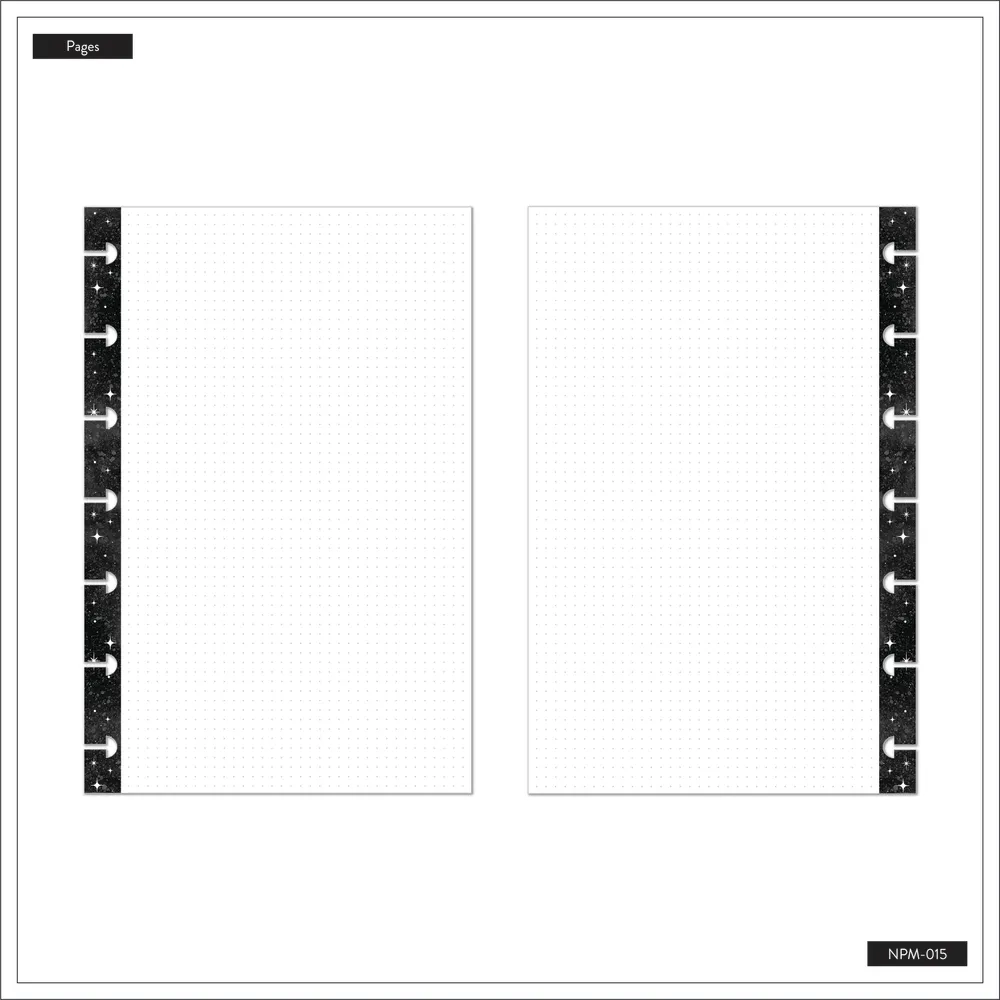 Happy Planner Celestial Elegance Mini carnet pointillé 60 feuilles