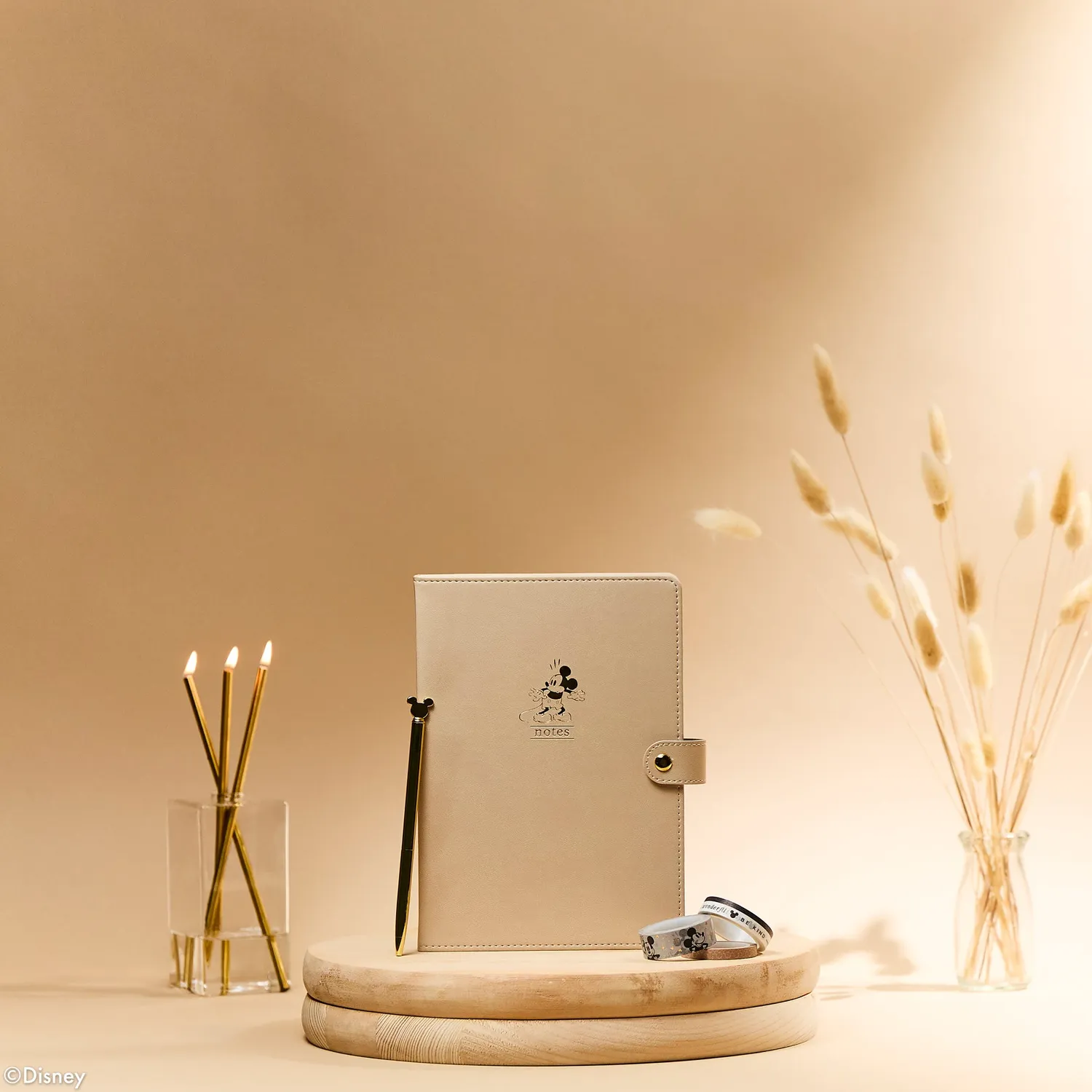 Happy Planner Disney Mickey Alabaster carnet pointillé coffret doré