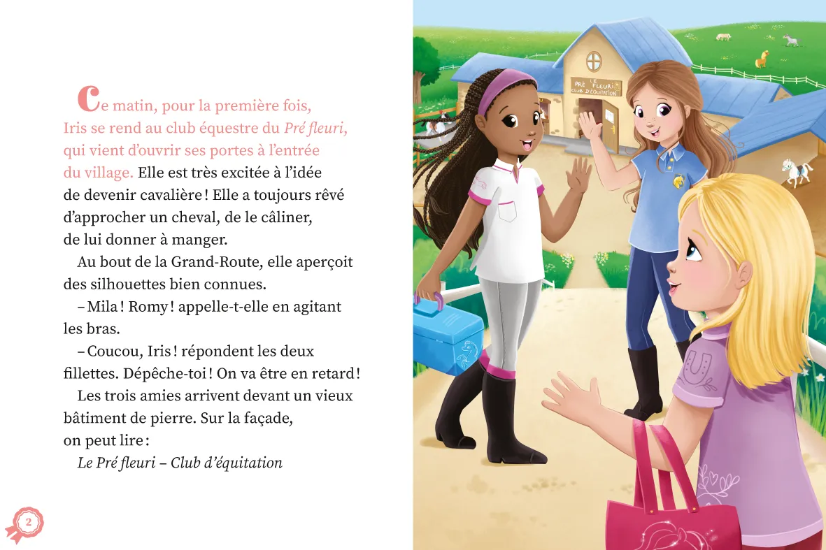 Frigobloc Une deux trois Cavalières Tome 1 roman poney dès 6 ans