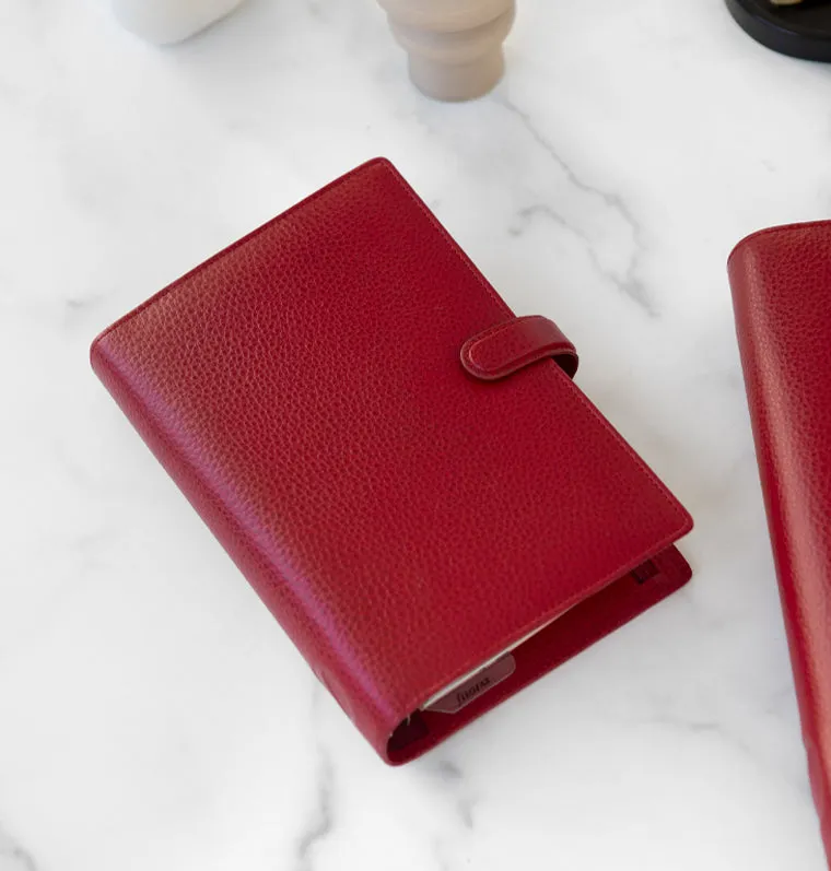 Filofax Finsbury Personal organiseur cuir scarlet