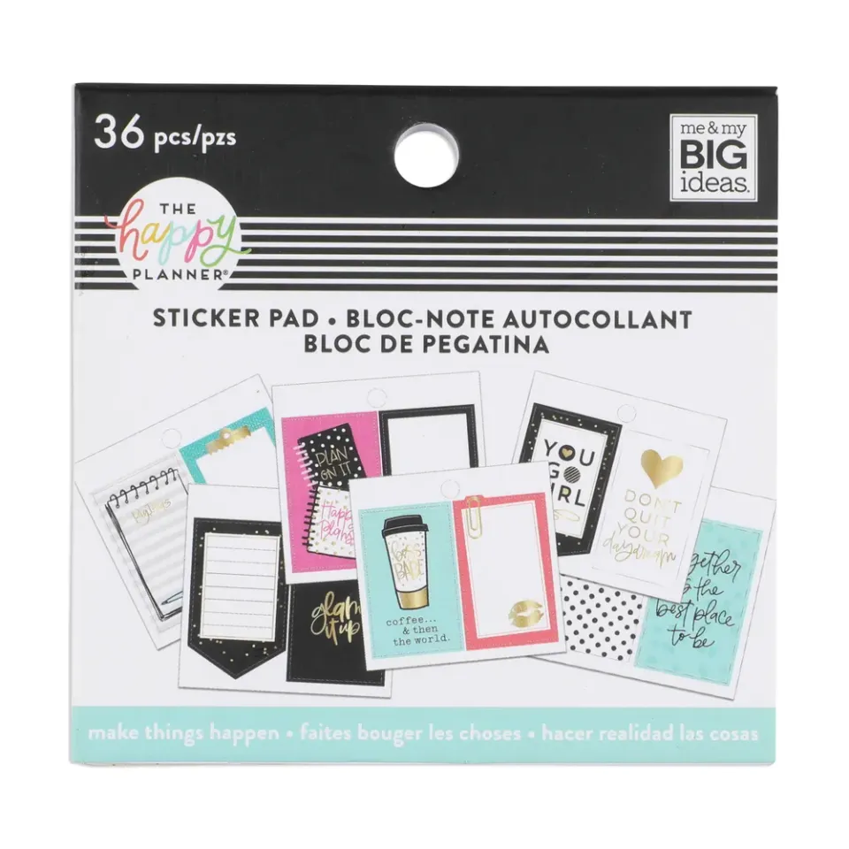 Happy Planner Make Things Happen bloc mini stickers