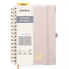 Poprun WH145S carnet à spirale rose clair quadrillé 120g