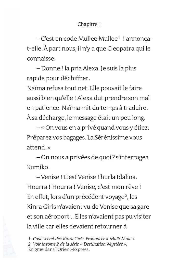 Kinra Girls Destination Mystère Tome 4 roman fantôme de Venise
