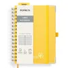 Poprun WH145L carnet spiral ligné jaune clair 15x21,5 cm