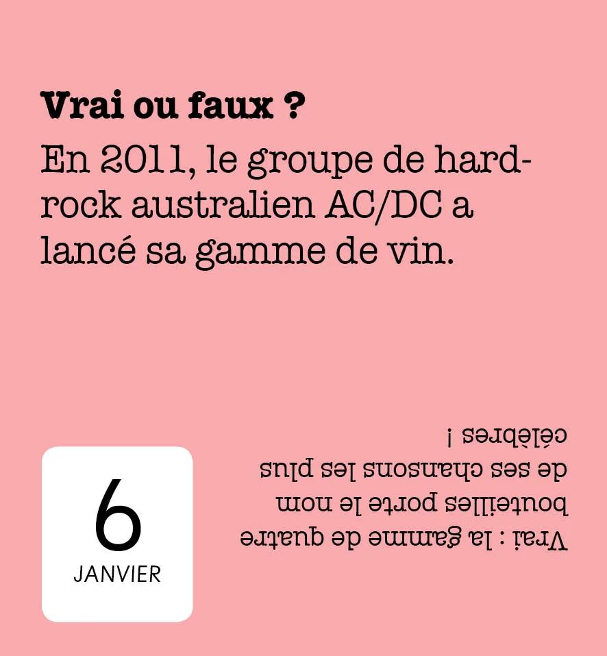 Frigobloc 365 jours amateur de vin mini calendrier cépages