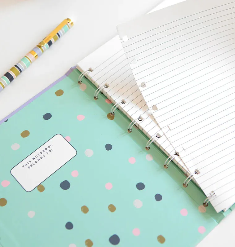 Filofax Good Vibes Notebook A5 rayures rechargeable