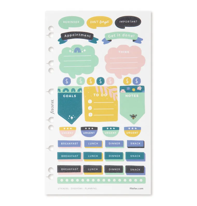 Filofax Everyday stickers planning mat 294 pièces