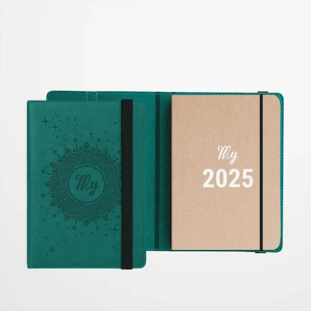My365 My Agenda Duo 2025 poche A6 agenda Sable Sapin