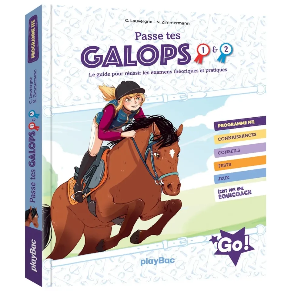 Frigobloc Passe tes galops 1 et 2 livre galops enfant FFE