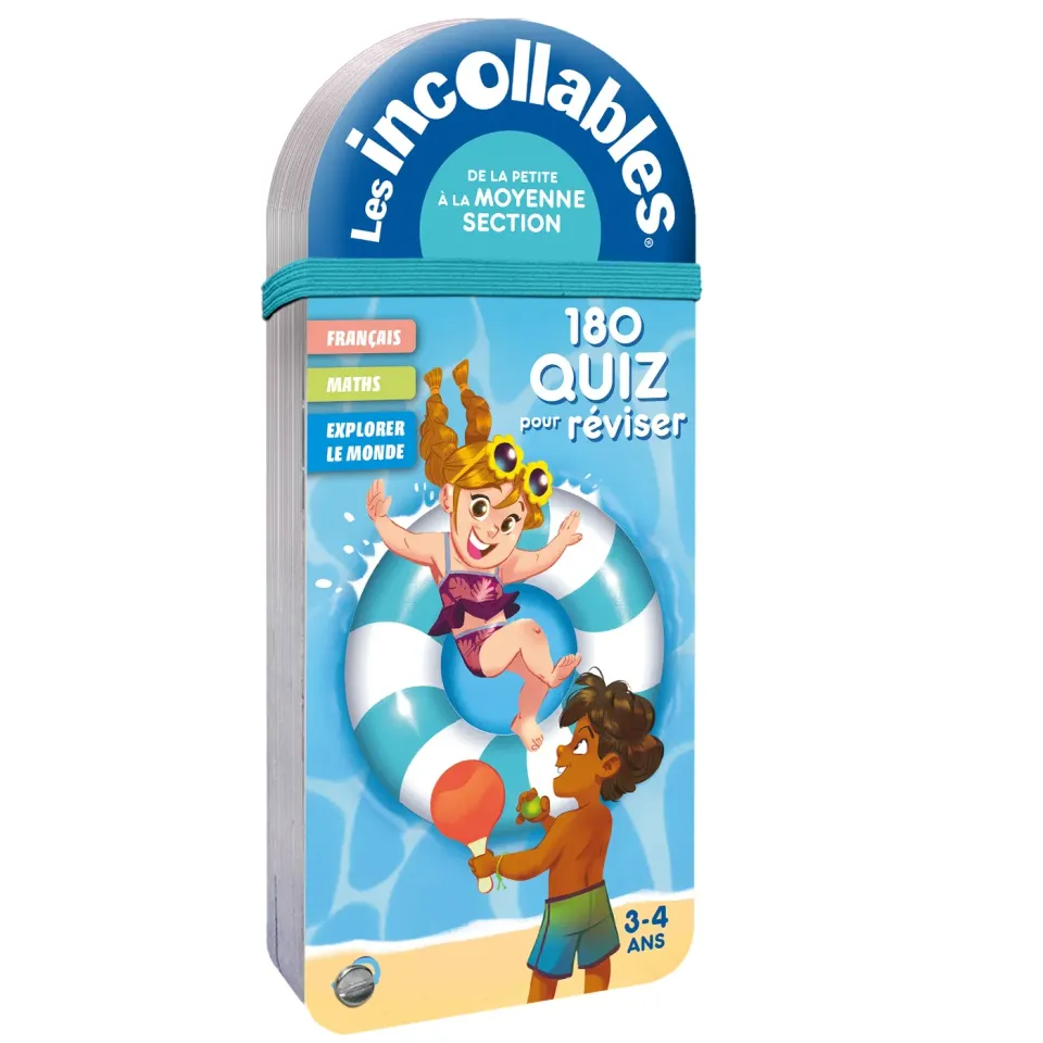 Frigobloc Incollables 180 quiz PS vers MS éventail 3-4 ans