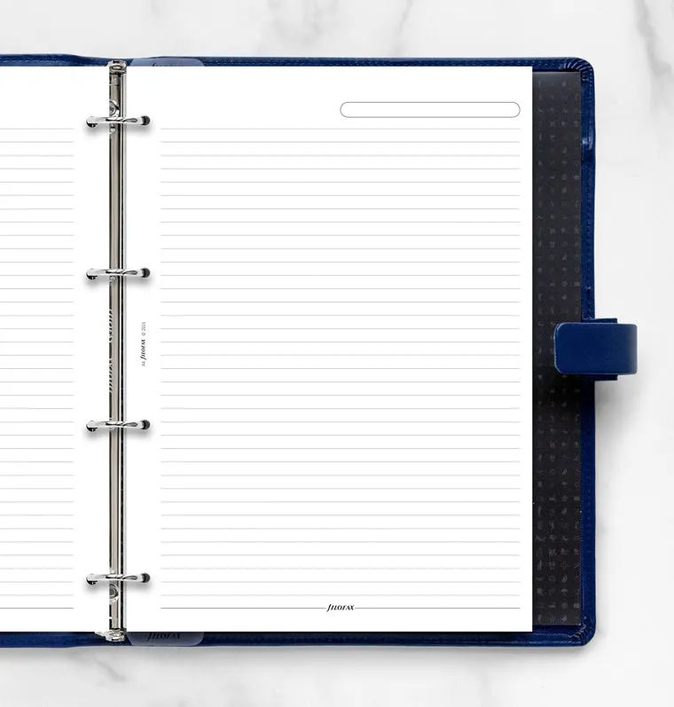 Filofax Classic recharge papier ligné A4 blanc