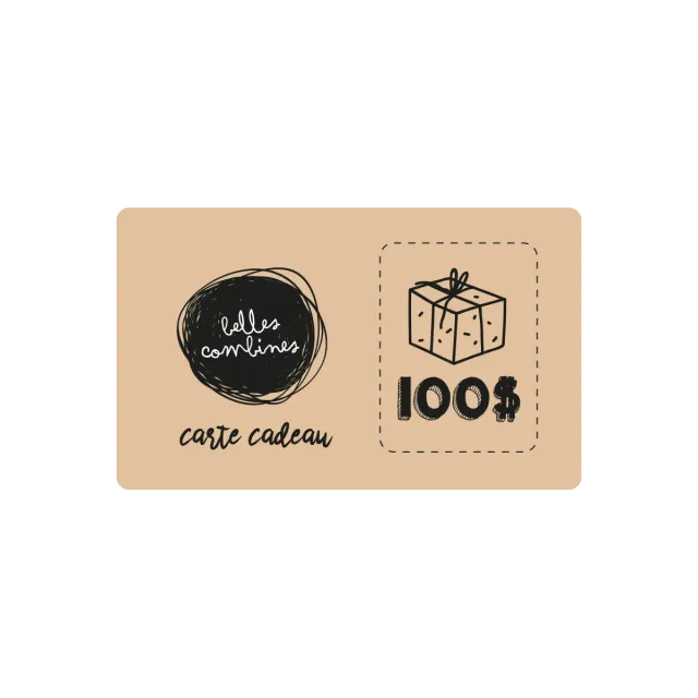 Les Belles Combines Carte-cadeau 100$ boutique