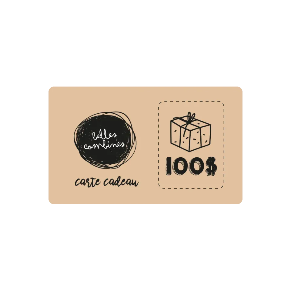 Les Belles Combines Carte-cadeau 100$ boutique