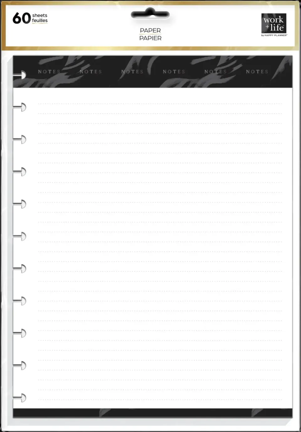 Happy Planner Work Life Big recharge 60 feuilles ligné