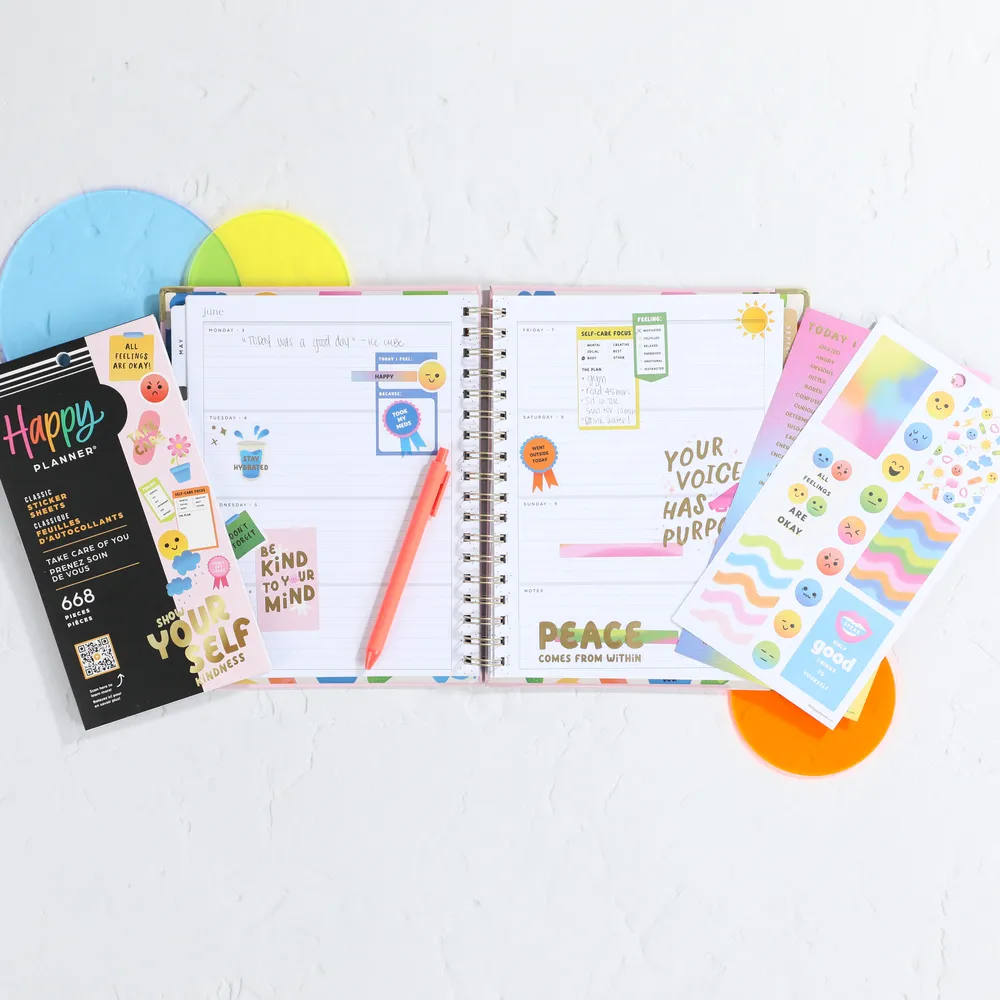 Happy Planner Take Care of You stickers Value Pack 688