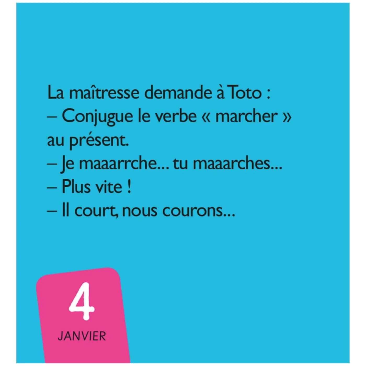 Frigobloc 365 blagues de Toto mini calendrier humour