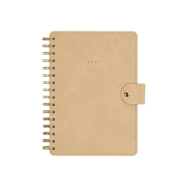 Happy Planner Citrine Mocha agenda 2027 A5 spirale pro