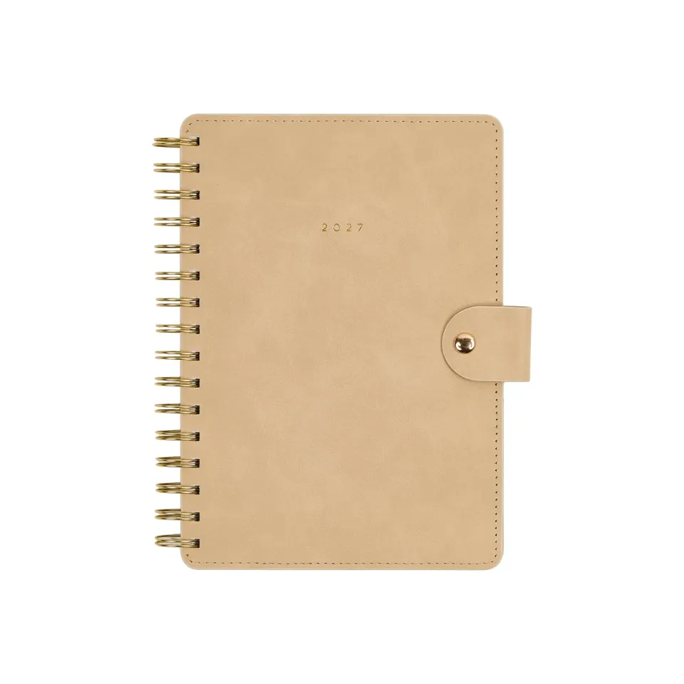 Happy Planner Citrine Mocha agenda 2027 A5 spirale pro