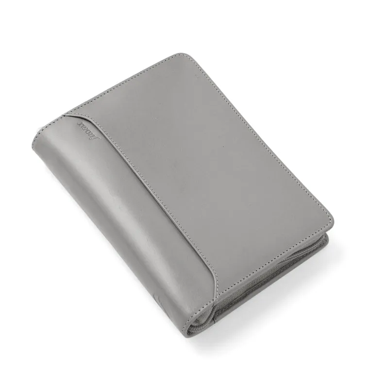 Filofax Lockwood organiseur zip Personal gris cuir
