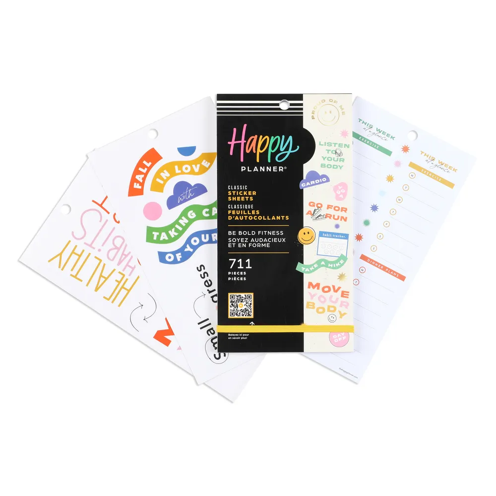 Happy Planner Be Bold Fitness stickers fitness 771 stickers