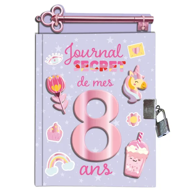 Frigobloc Journal secret de mes 8 ans journal intime cadenas