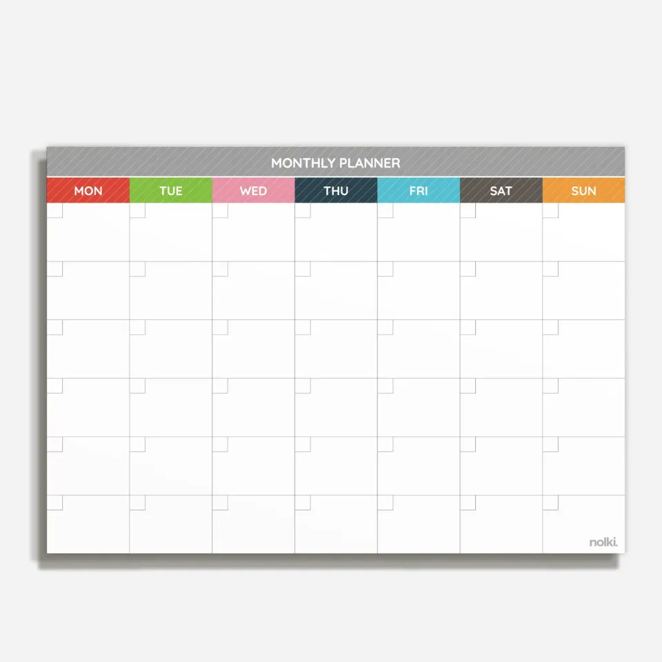 Nolki Crayon agenda de bureau A4 50 feuilles