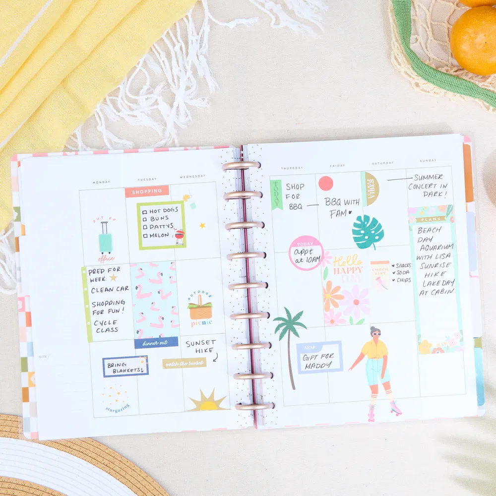 Happy Planner Simple Joys agenda classic vertical non daté 12 mois