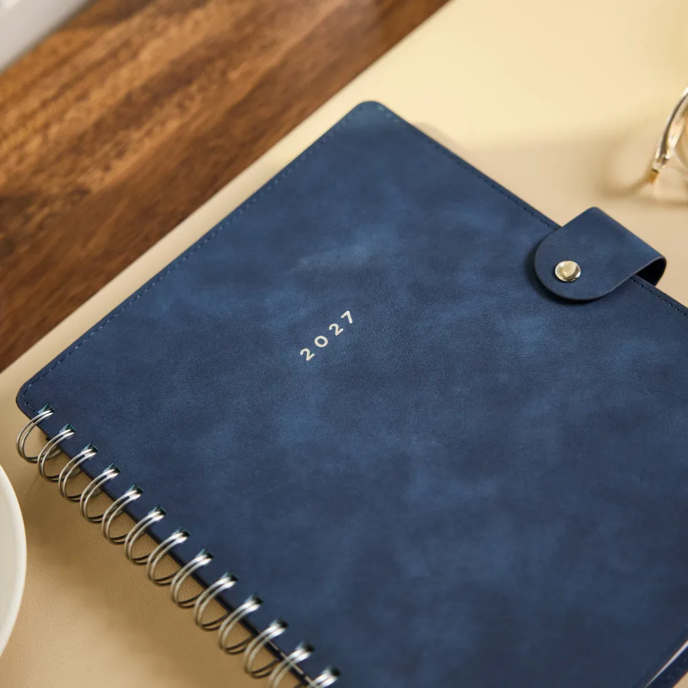 Happy Planner Citrine 2027 Navy agenda Classic spirale bleu marine