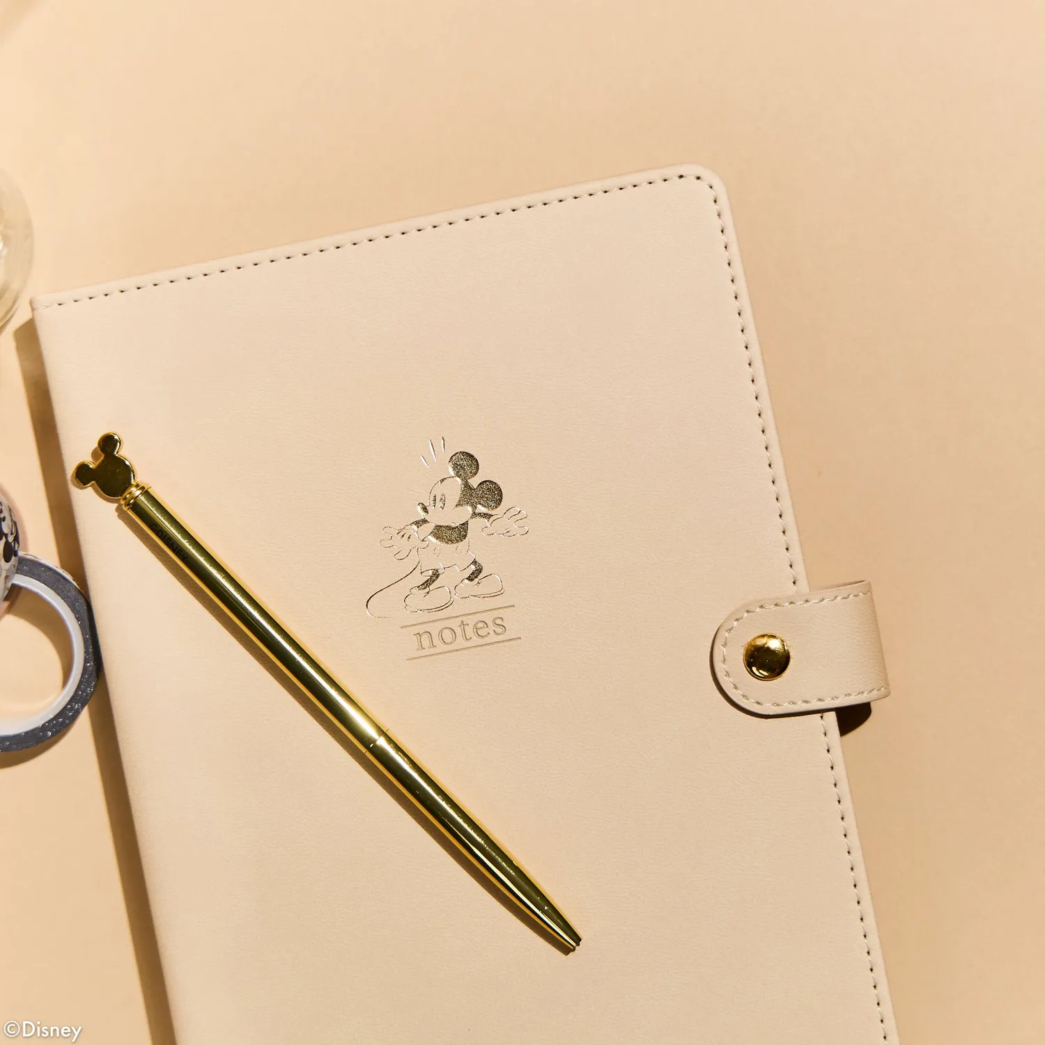 Happy Planner Disney Mickey Alabaster carnet pointillé coffret doré