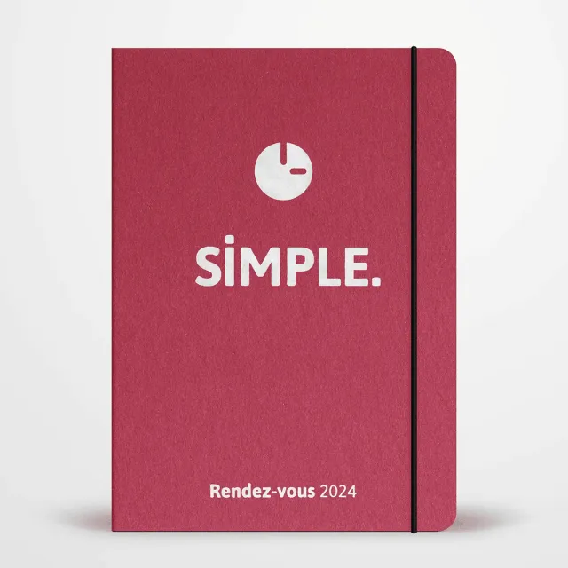 My365 SIMPLE Édition Rendez-vous agenda semainier 2024 recyclé