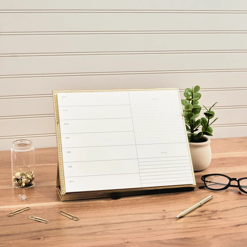 Happy Planner Work Life Golden bloc semainier chevalet 52 feuilles