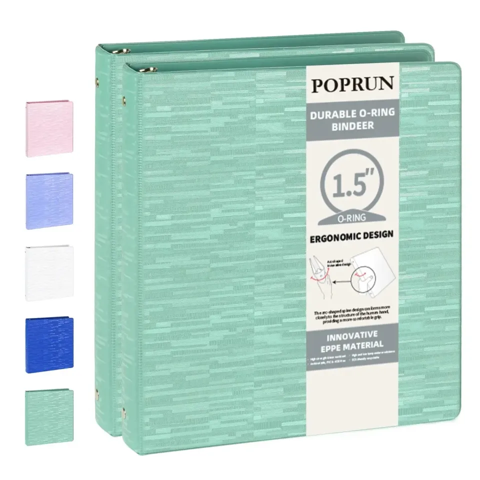 Poprun EP001MO15-P2 classeur 3 anneaux 1,5" lot de 2