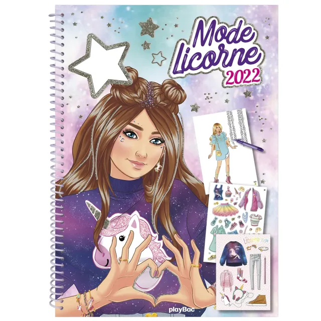 Frigobloc Mode Licorne Édition 2022 cahier styliste 130 stickers