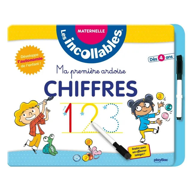 Les Incollables Ma première ardoise Chiffres effaçable dès 4 ans