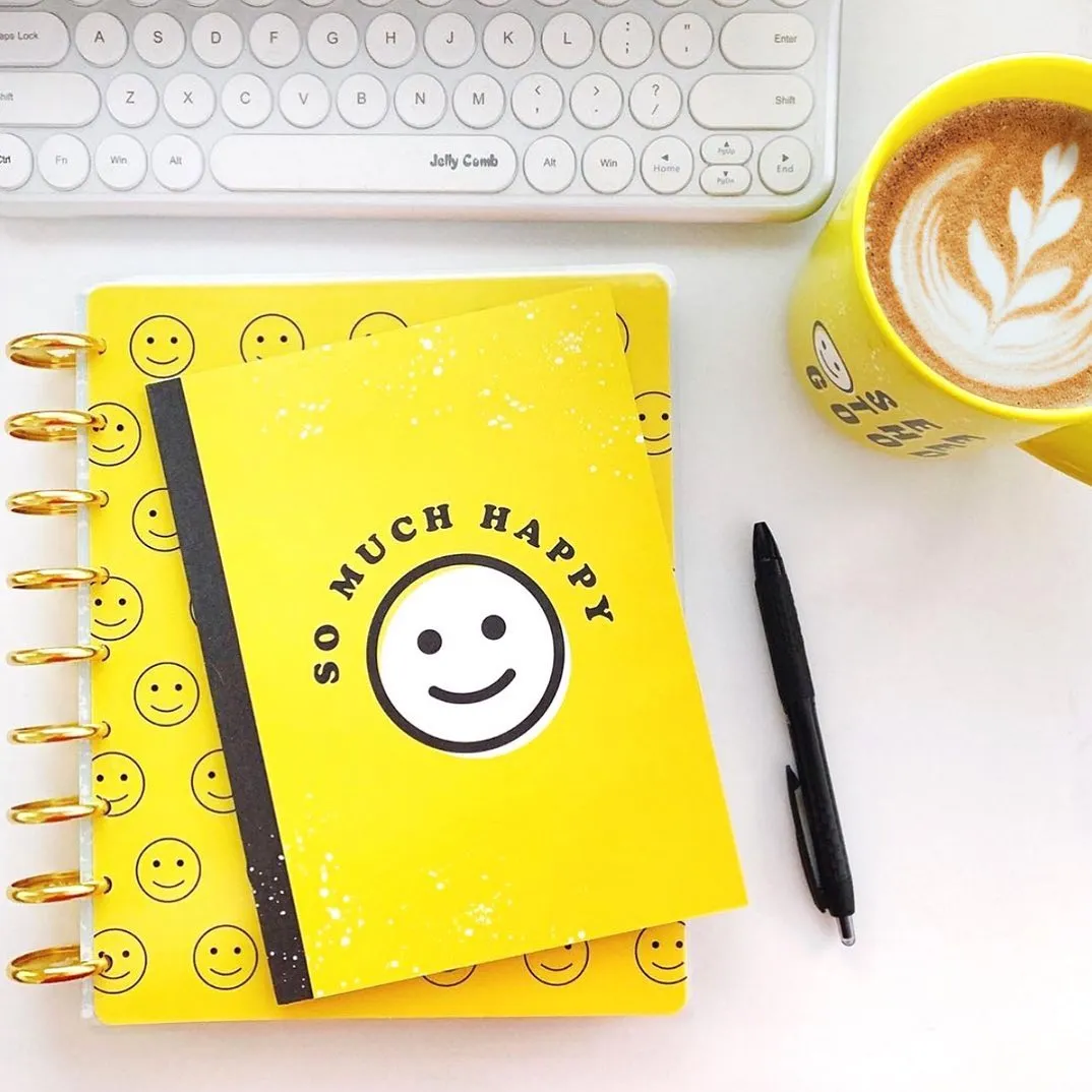 Happy Planner Radiate Positivity mug tasse citation