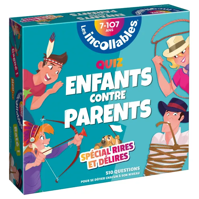 Frigobloc Incollables Parents vs Enfants boîte quiz famille