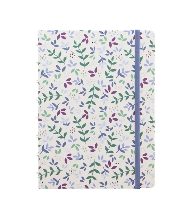 Filofax Garden Notebook A5 carnet Dusk rechargeable doré