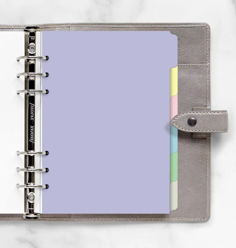 Filofax Classic Pastels intercalaires A5 6 onglets