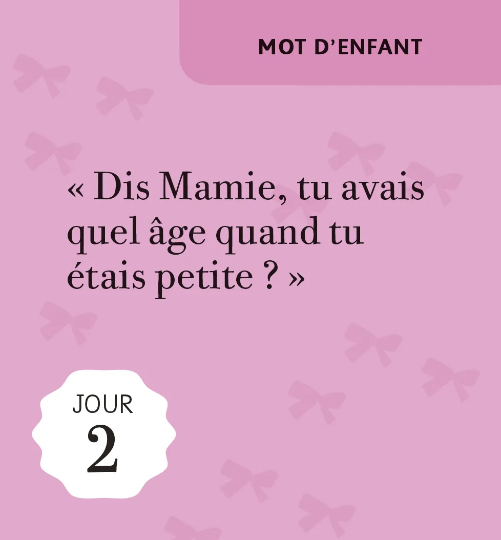 Frigobloc Mini calendrier 365 petits mots pour Mamie