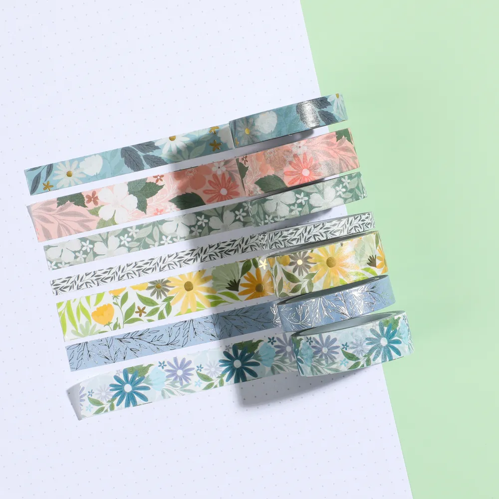 Happy Planner Floral Color Story washi tape 7 rouleaux floral