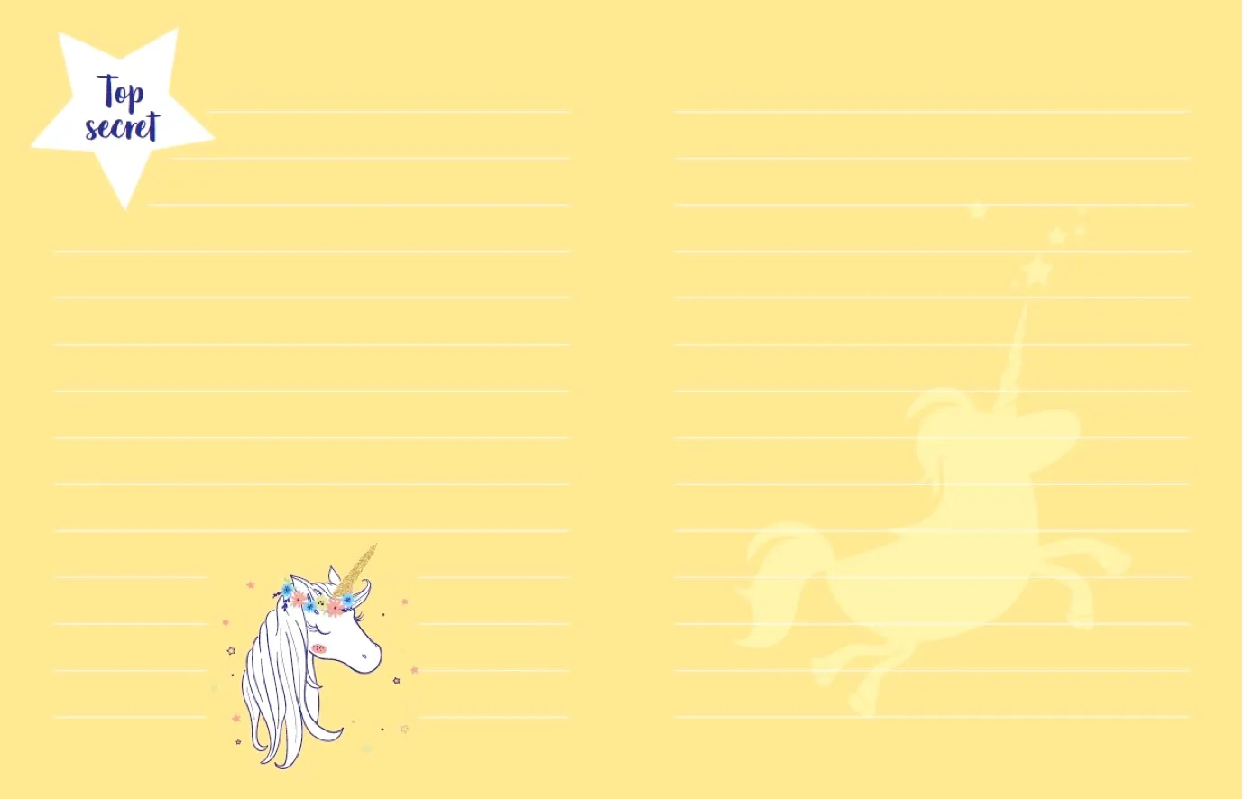 Frigobloc Mes secrets de licorne journal intime cadenas