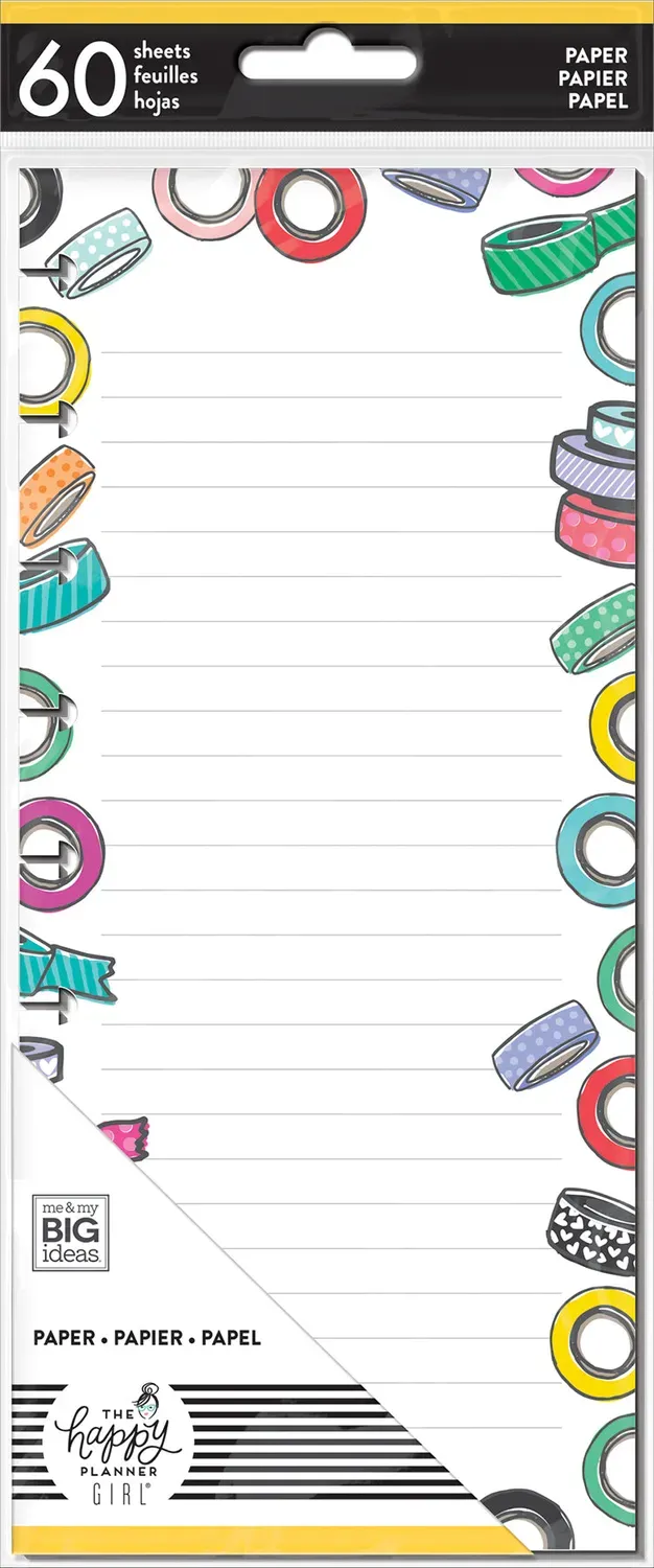 Happy Planner Miss Maker papier notes classic ligné 60 feuilles