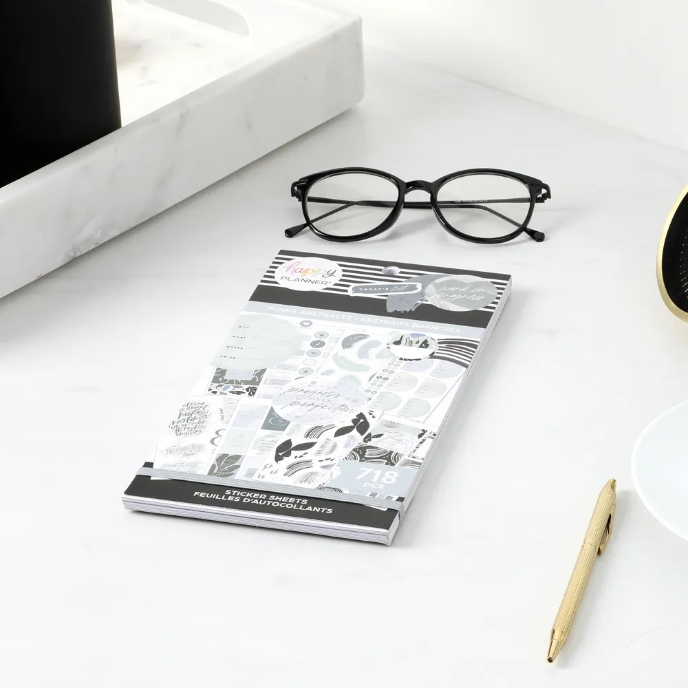 Happy Planner Funky Abstracts carnet stickers 718 pièces