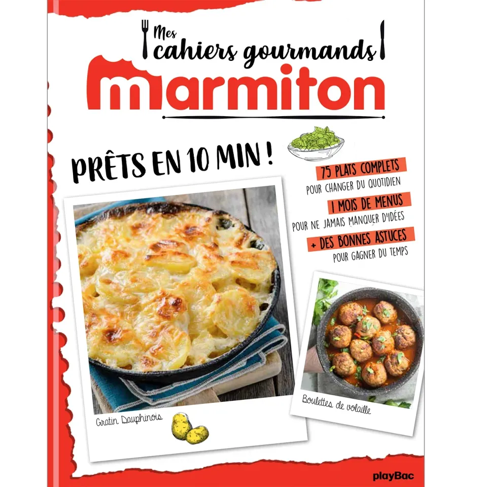Frigobloc Marmiton Prêt en 10 minutes cahier gourmand