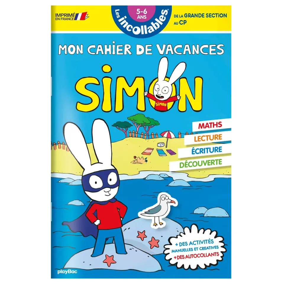 Les Incollables Simon Grande Section au CP cahier vacances 5-6 ans