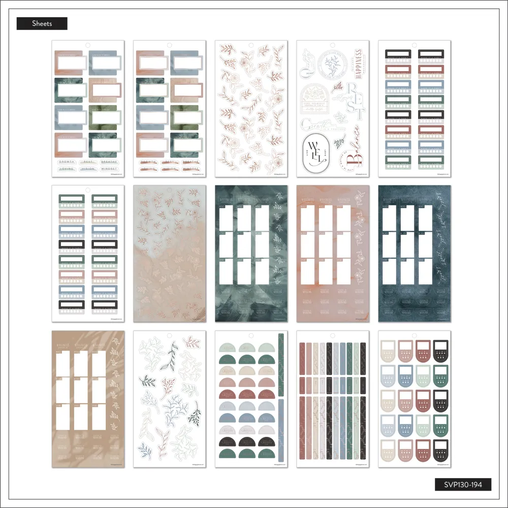 Happy Planner Heal from Within stickers Mini 626 pièces